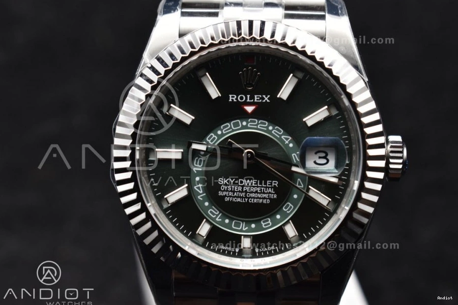on SS A 1088 Dial Edition Green ZF Durable 1:1 Bracelet Jubilee Sky-Dweller 904L 326934 SS Best 0817